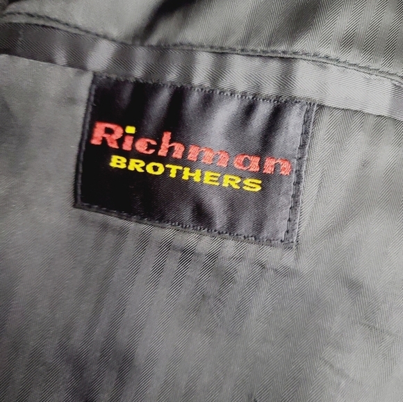 Vintage 1960s Black Oversized Classic Menswear Blazer - Picture 4 of 12